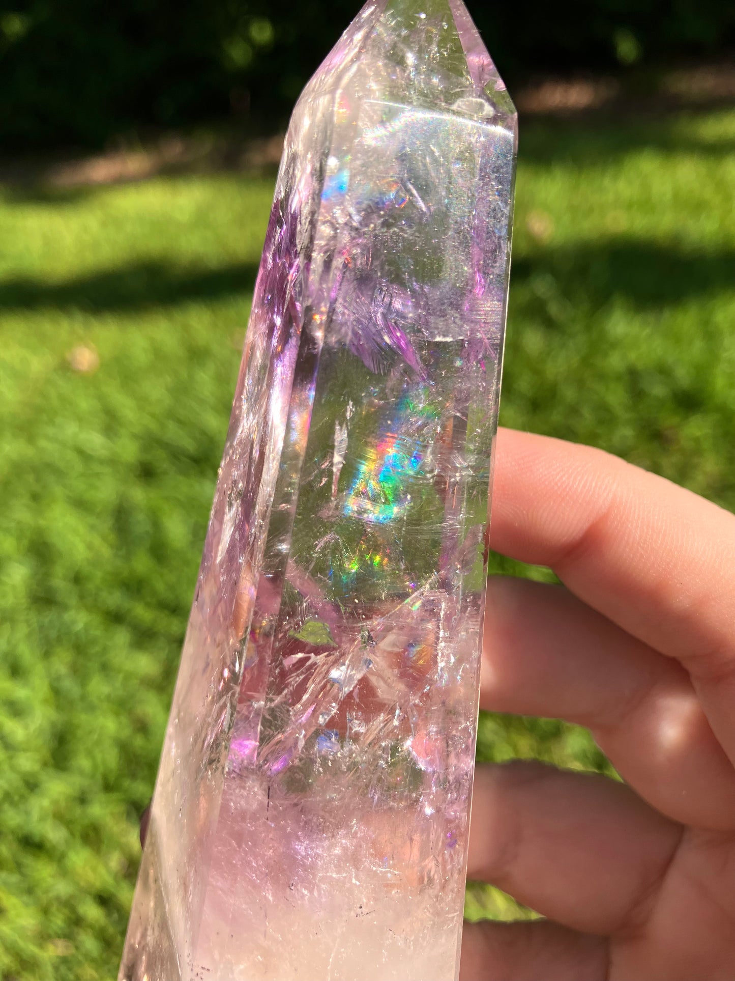 Phantom Amethyst Obelisk - High Quality - Brazil