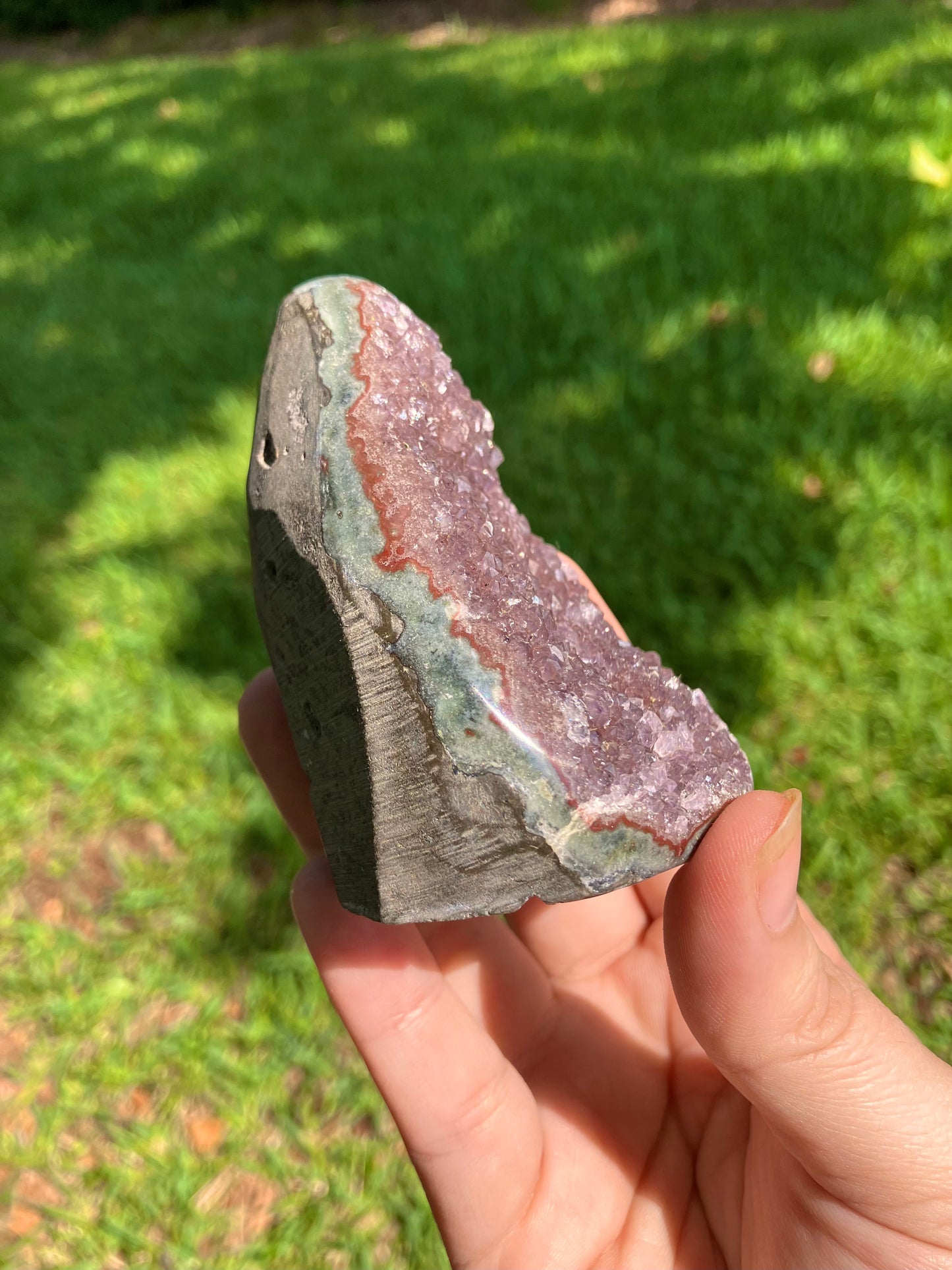 Rainbow Amethyst Cut Base