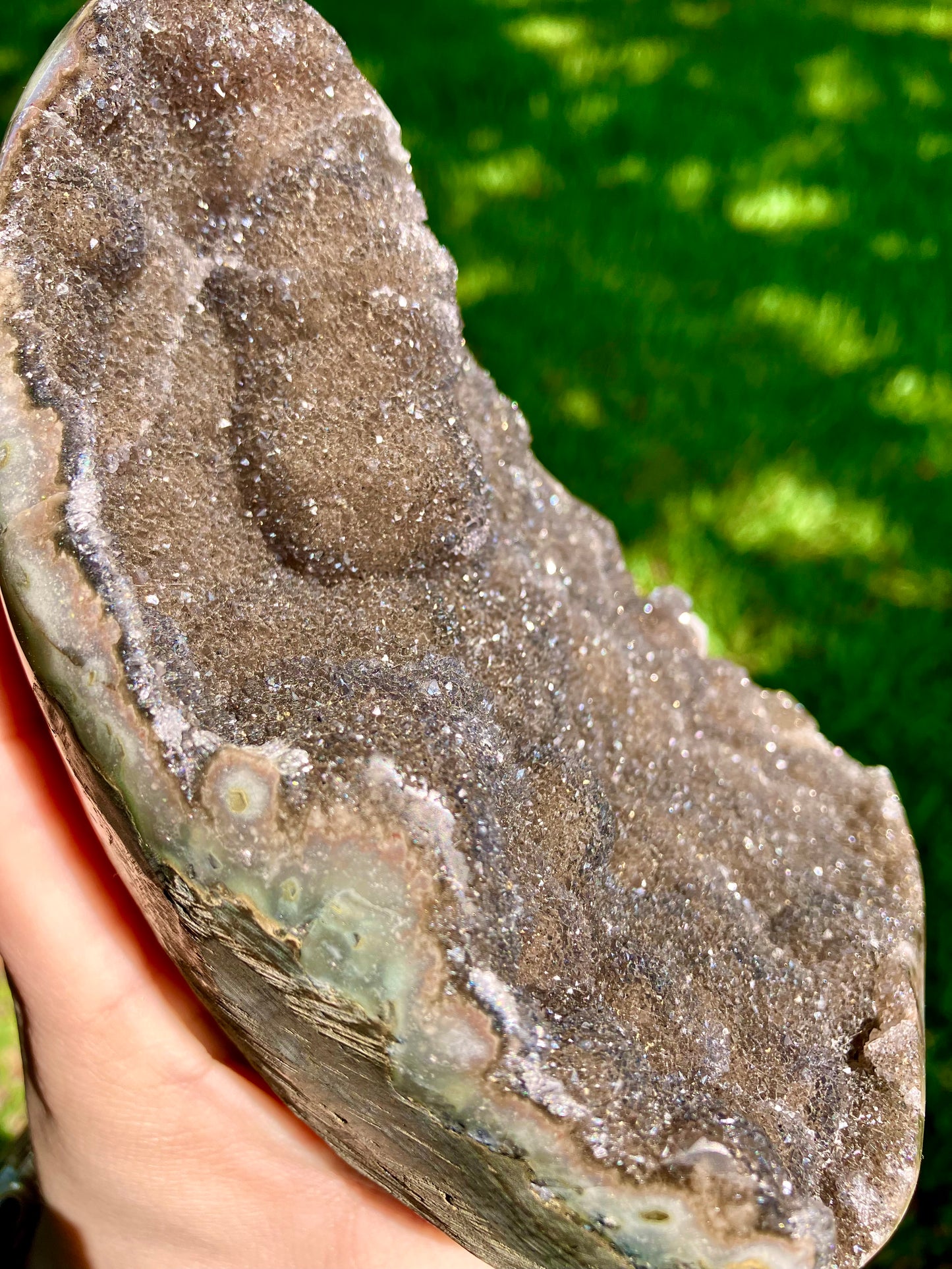 Rainbow Amethyst Cut Base