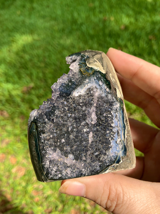 Black Amethyst Cut Base