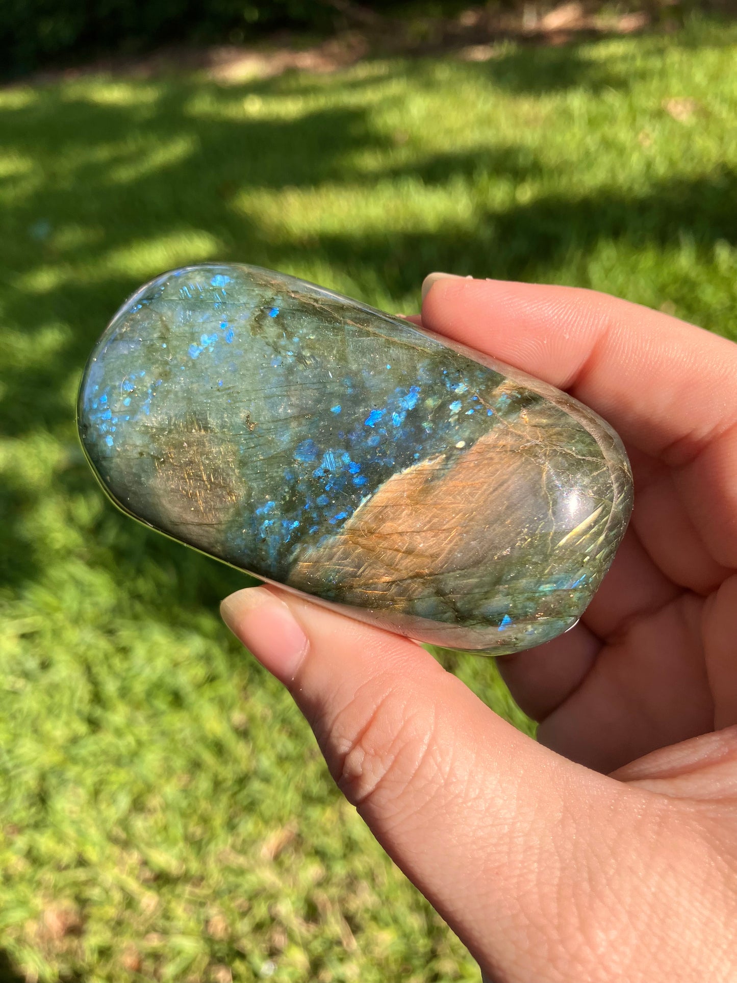 Labradorite Palm Stone