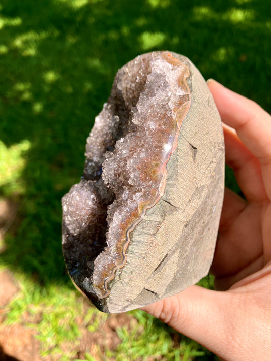 Rainbow Amethyst Cut Base