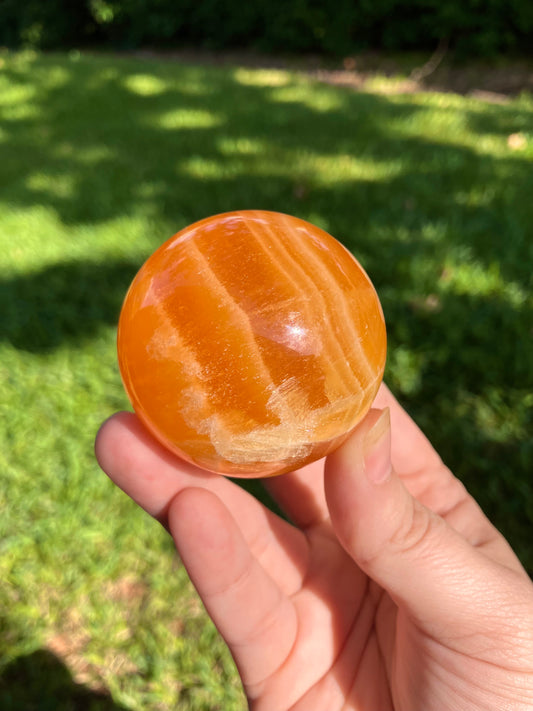 Orange Calcite Sphere