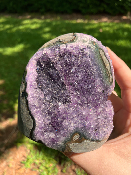 Amethyst High Quality Cut Base