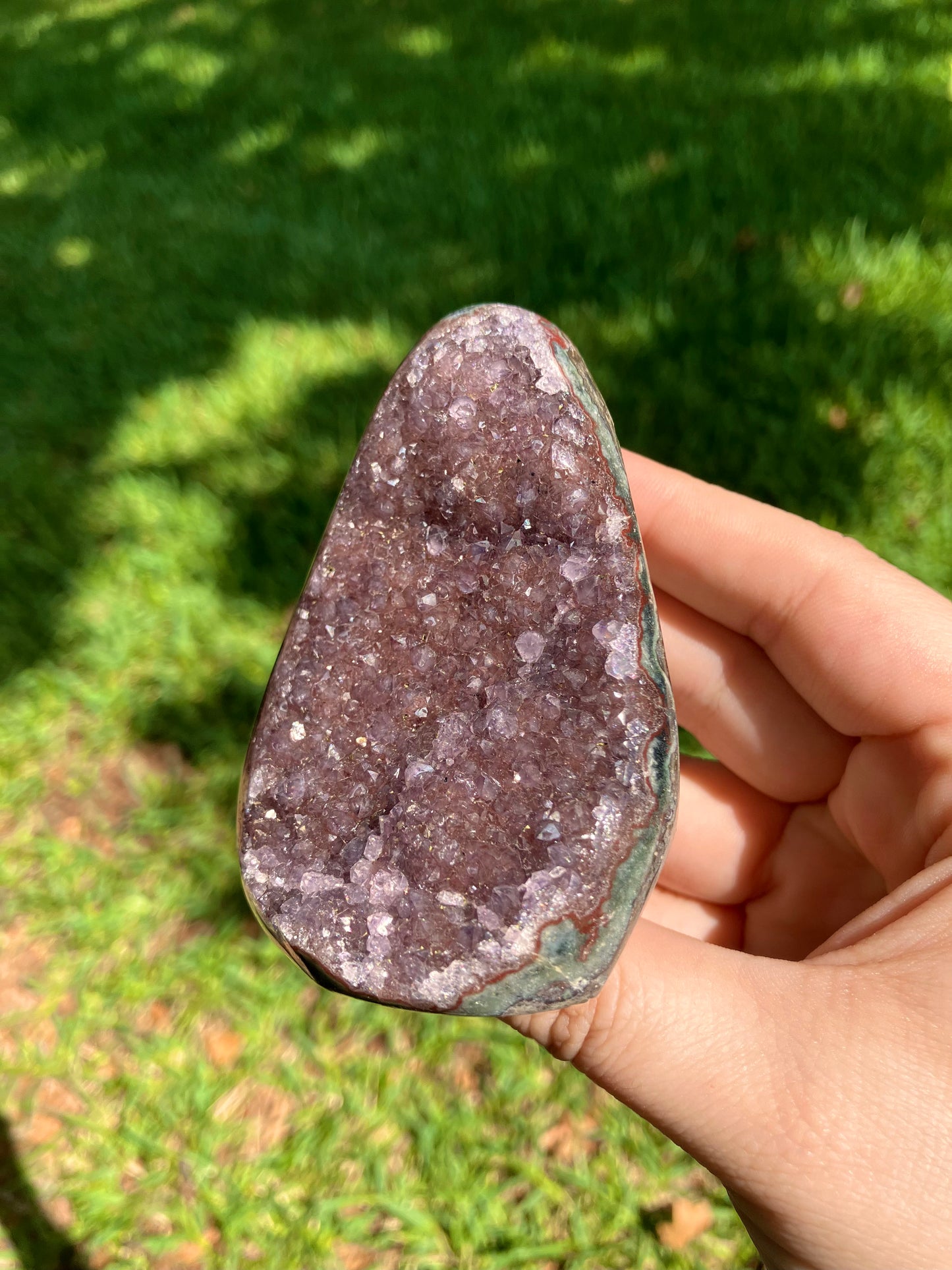 Rainbow Amethyst Cut Base