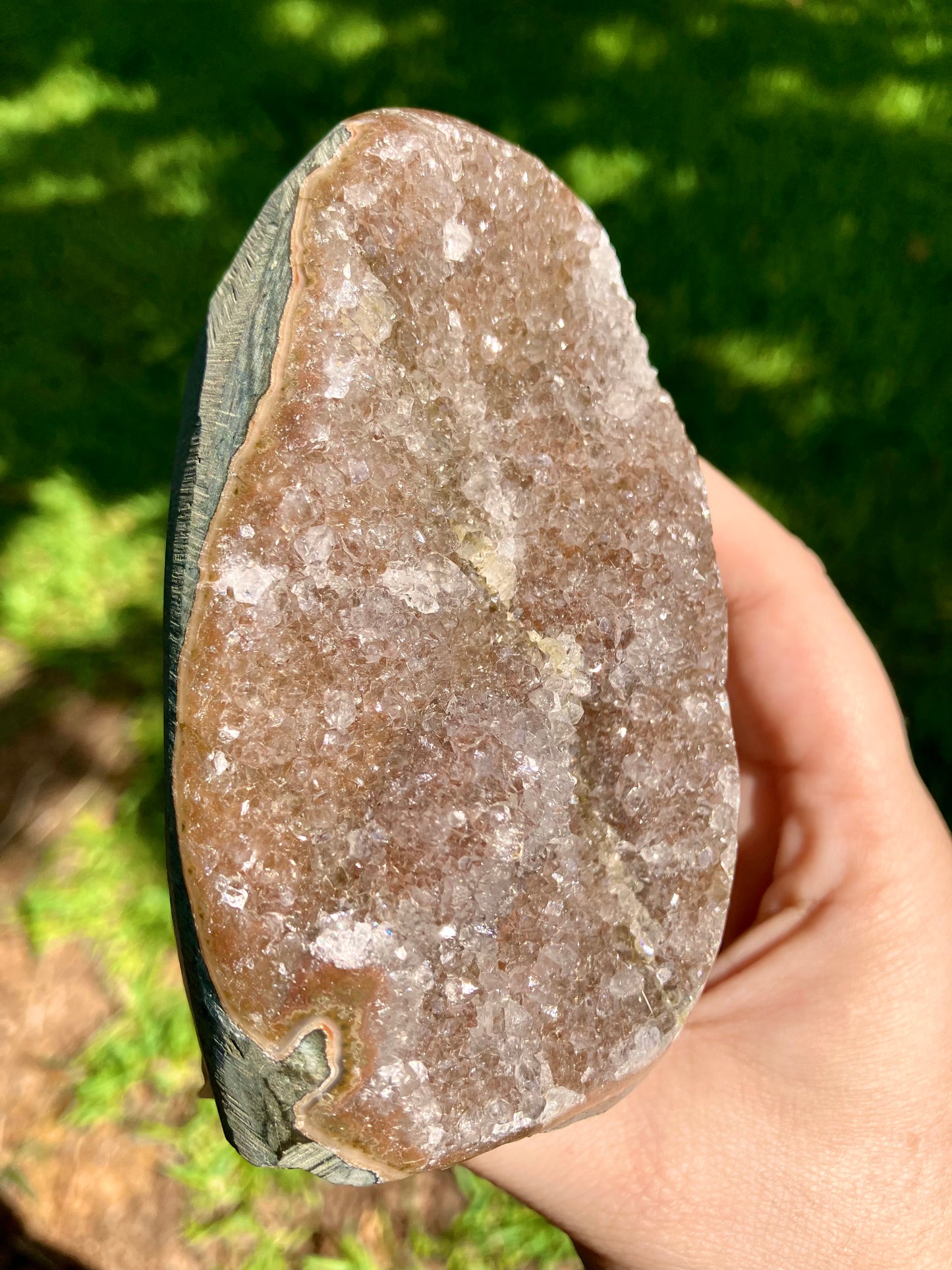 Rainbow Amethyst Cut Base