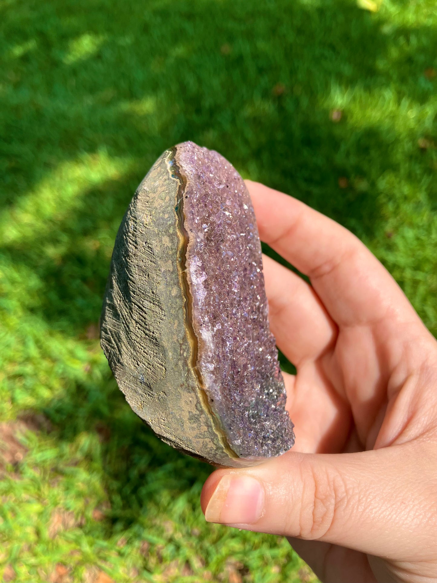 Rainbow Amethyst Cut Base