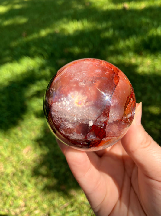 Fire Quartz Sphere