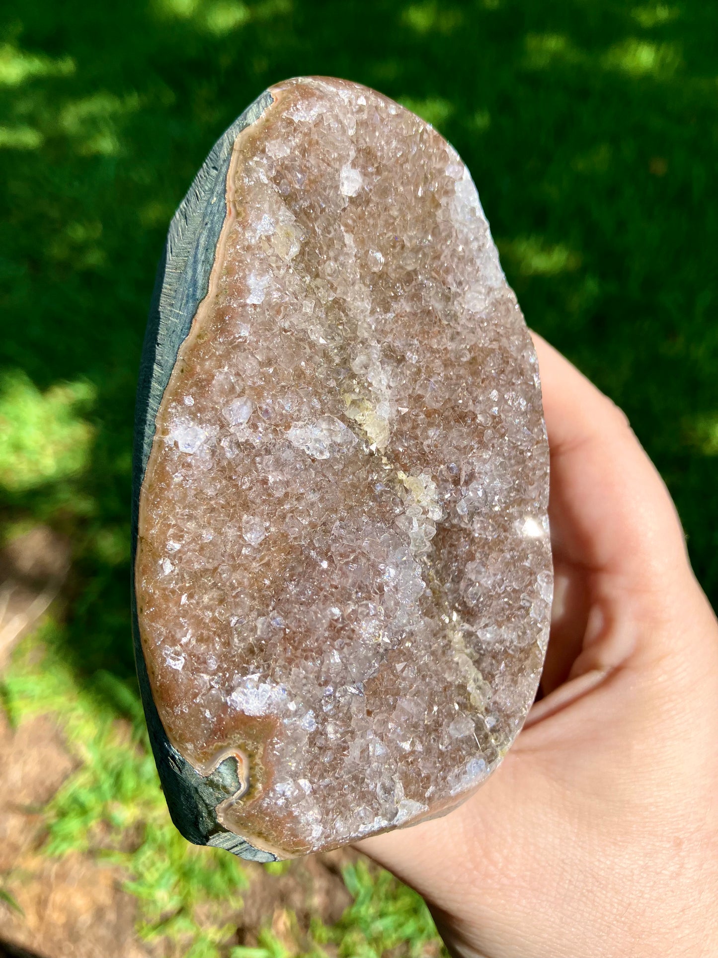 Rainbow Amethyst Cut Base