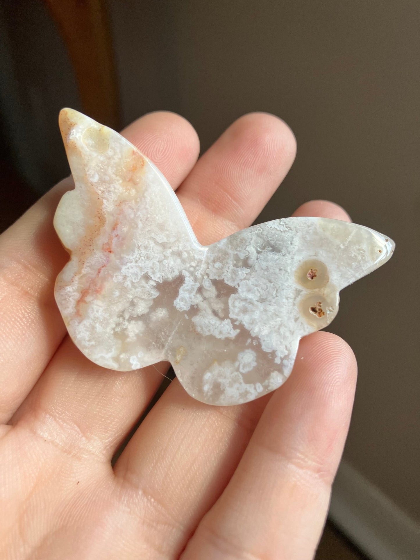 Flower Agate Butterfly