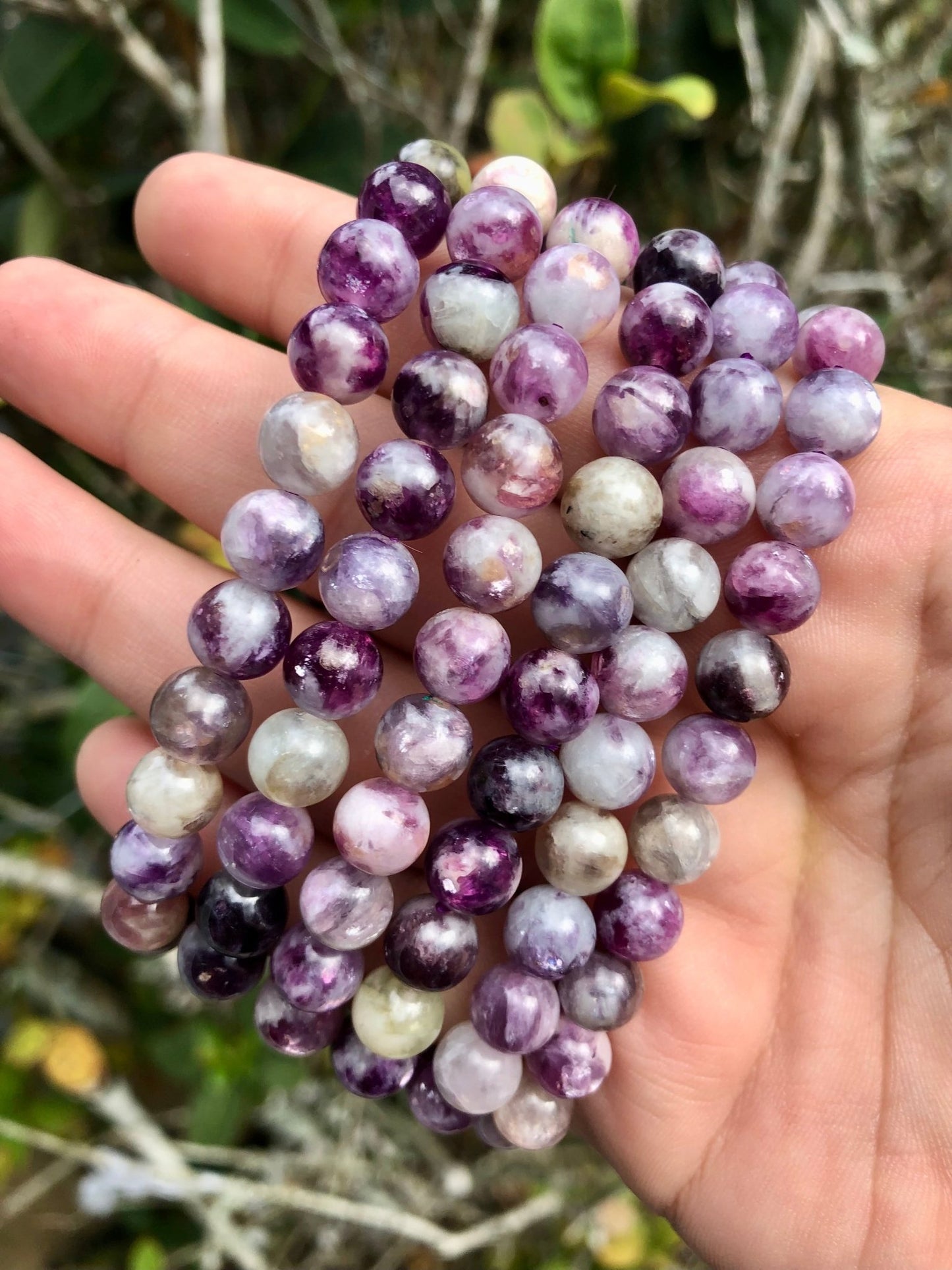 Lepidolite - Mica 8mm Bracelet