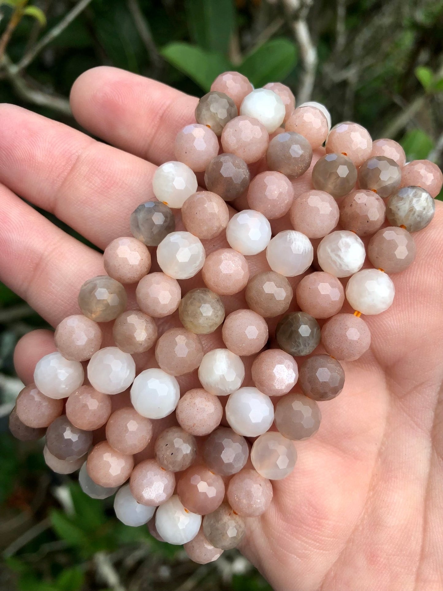 Mixed Moonstone Faceted 8mm Bracelet