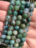 Moss Agate 8mm Bracelet