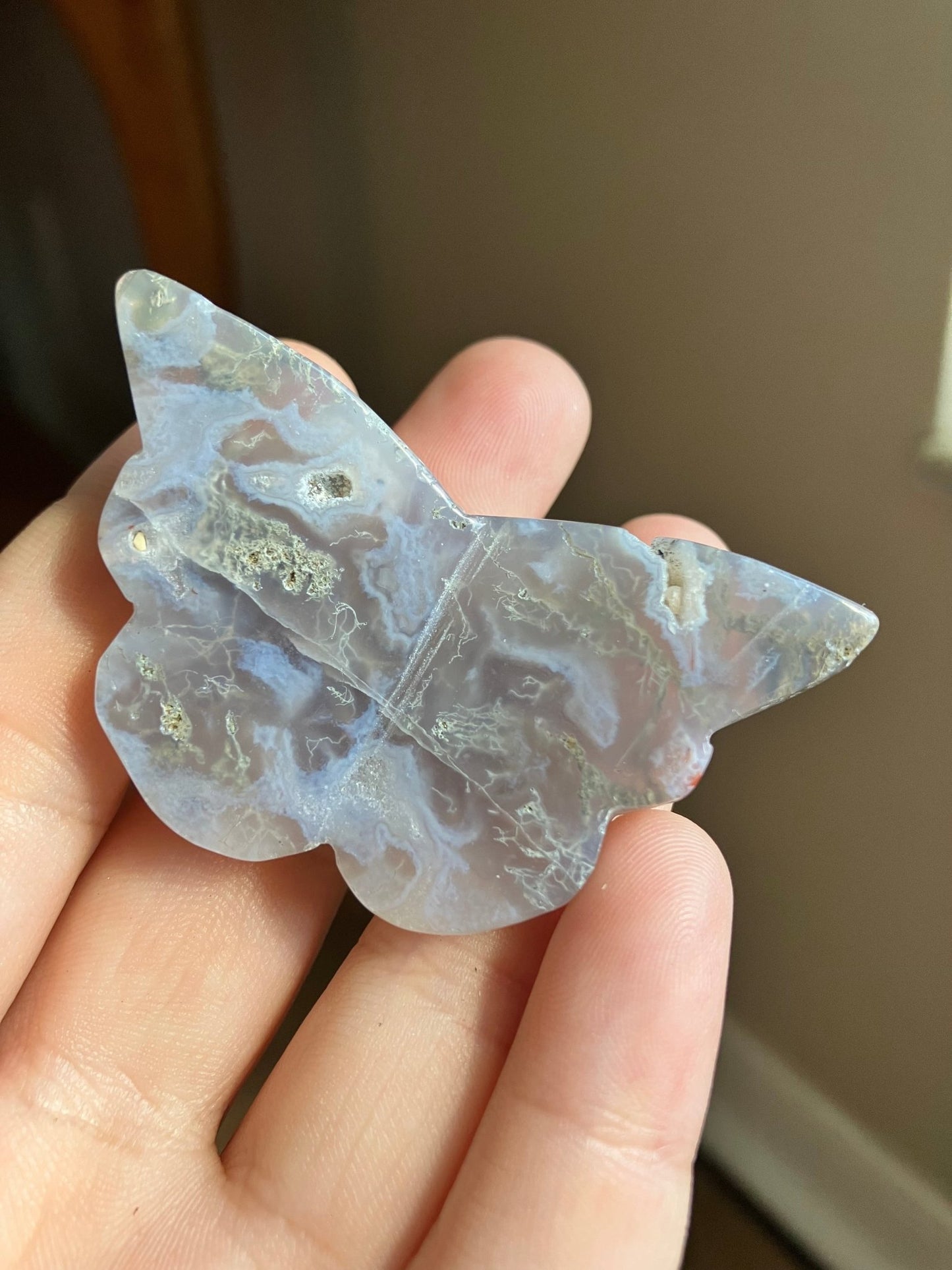 Moss Agate Butterfly