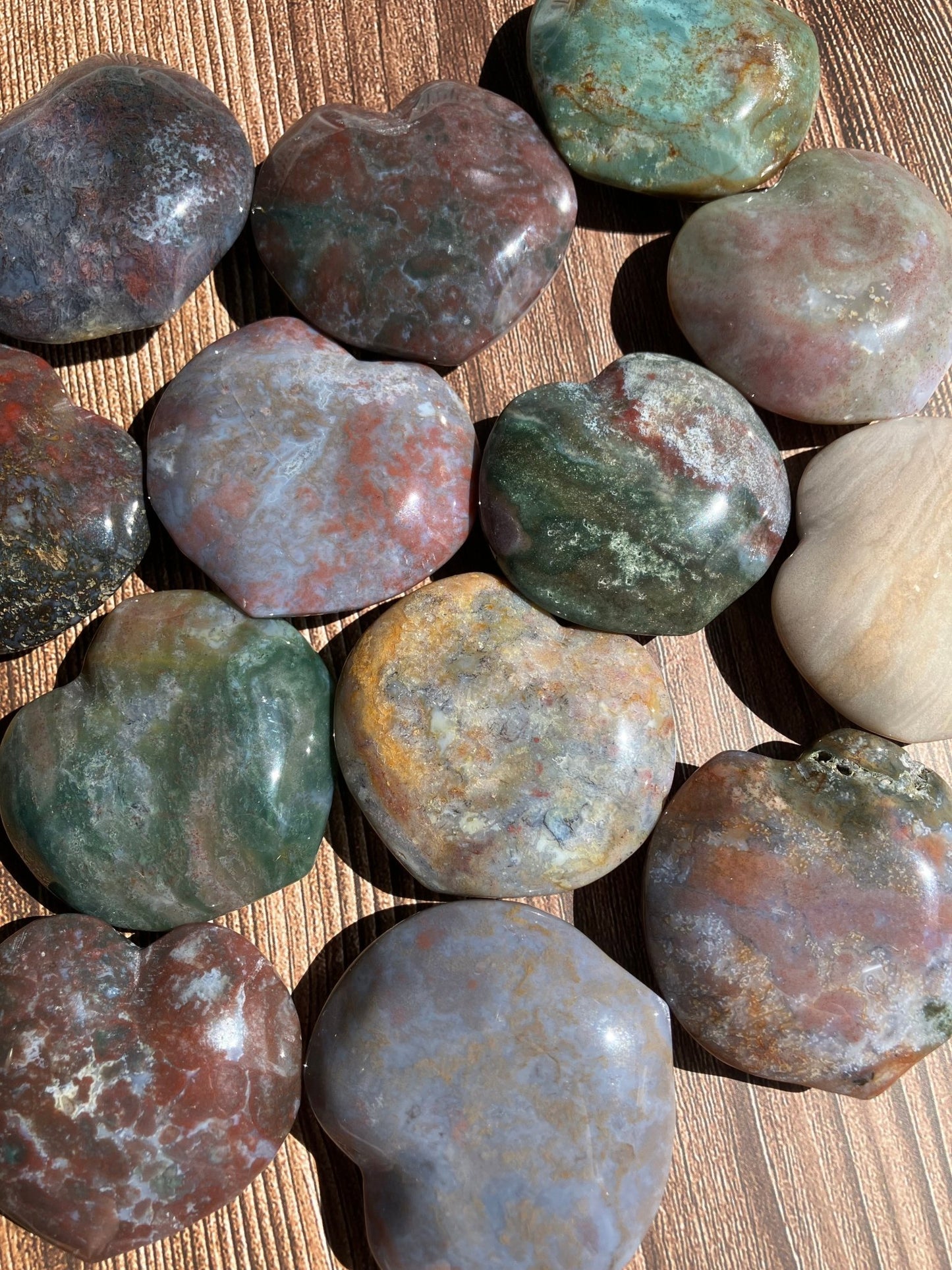 Ocean Jasper Funky Heart