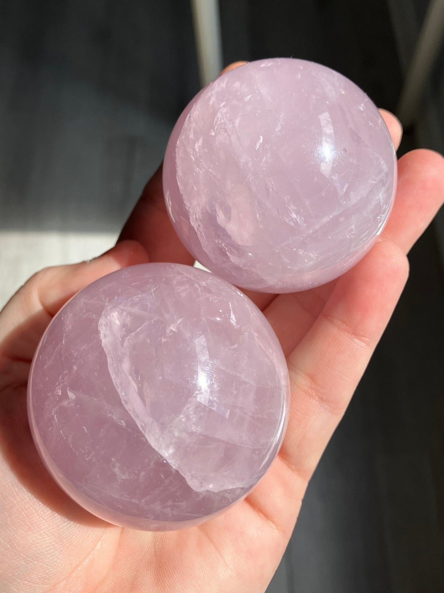 Periwinkle Quartz Spheres