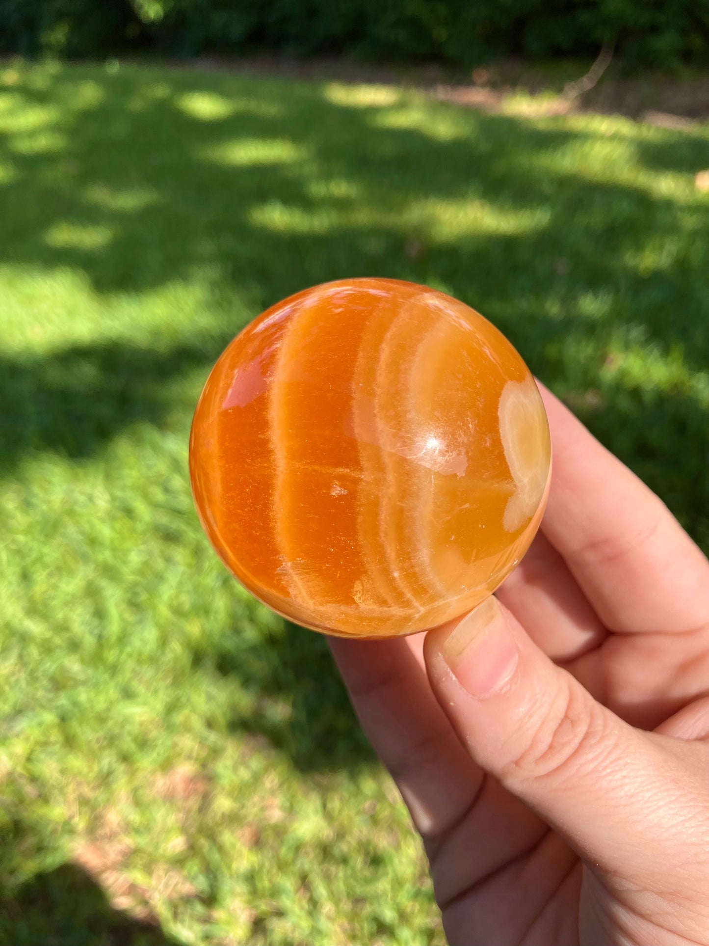Orange Calcite Sphere