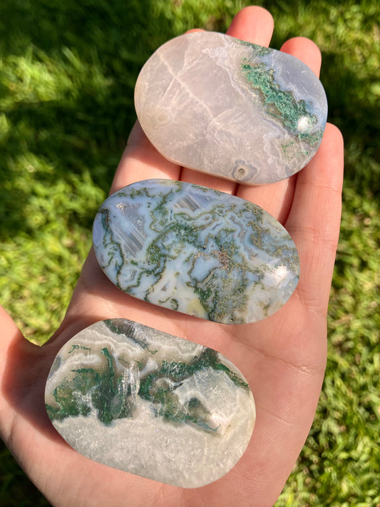 Moss Agate Palmstone