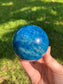 Blue Apatite Sphere