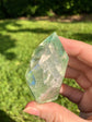 Green Fluorite Faceted Flame