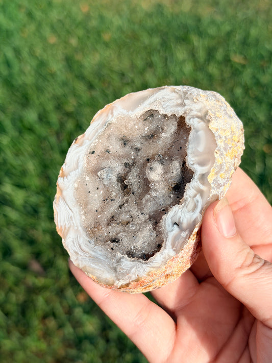 Druzy Agate Slice