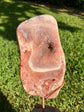 Pink Amethyst High Quality Slab on Stand