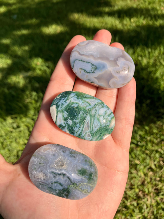 Moss Agate Palmstone