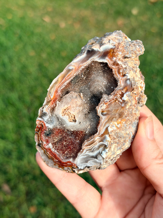 Druzy Agate Slice