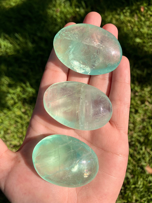 Green Fluorite Palmstone
