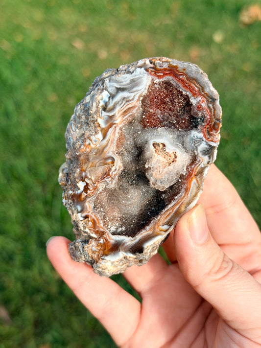 Druzy Agate Slice