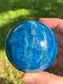 Blue Apatite Sphere