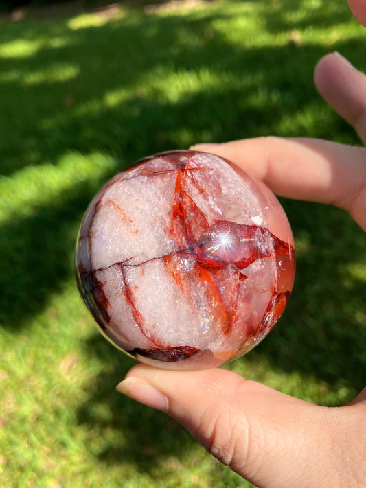Fire Quartz Sphere