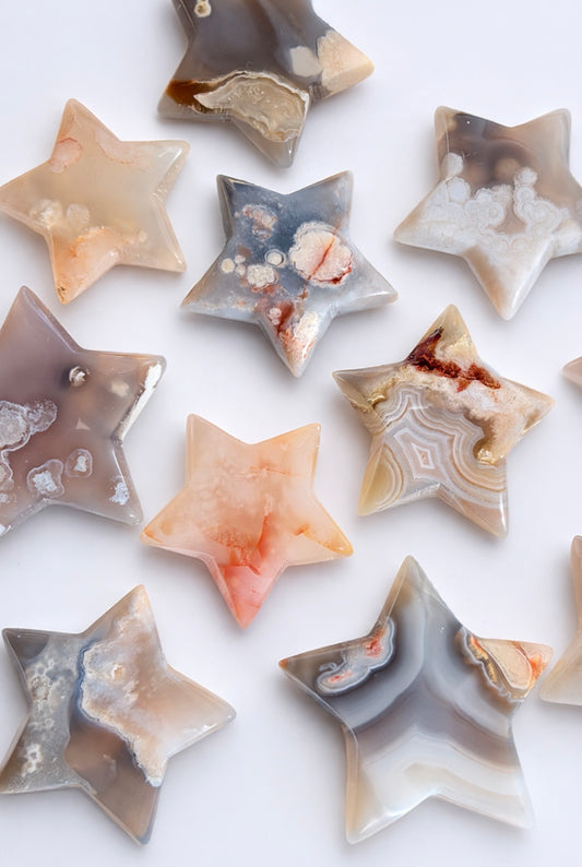 Agate Star Crystal – Intuitive Pick | Agate Star Carving