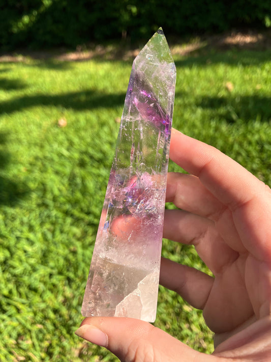 Phantom Amethyst Obelisk - High Quality - Brazil