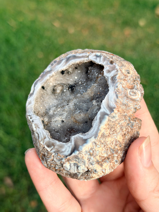 Druzy Agate Slice