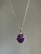 Amethyst Druzy Necklace - Gold & Silver Plated Pendant