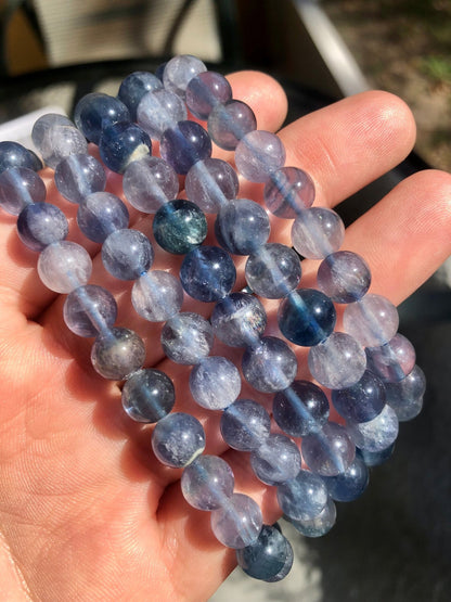 Blue Fluorite 8mm Bracelet – Mental Clarity & Focus