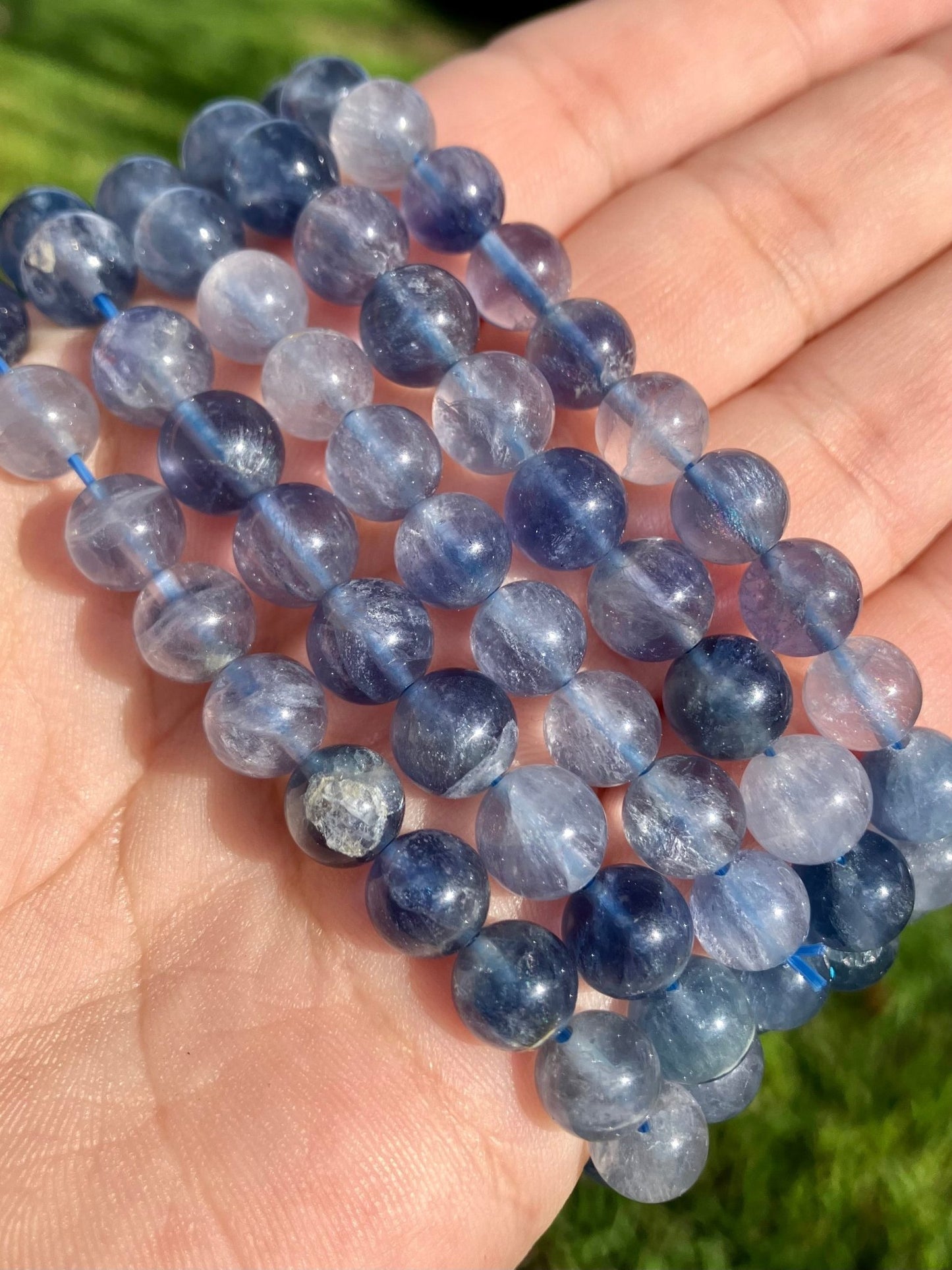 Blue Fluorite 8mm Bracelet – Mental Clarity & Focus