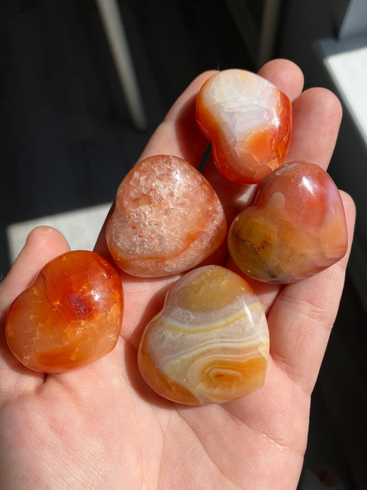 Carnelian Mini Heart + Bundles