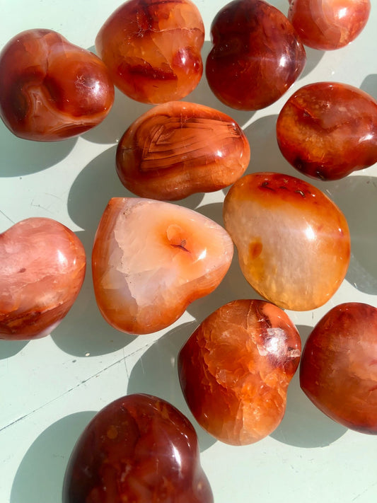 Carnelian Mini Heart + Bundles