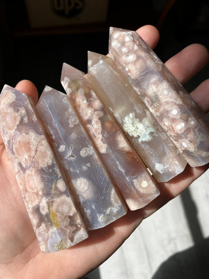 Flower Agate Point - Sakura Flower Agate