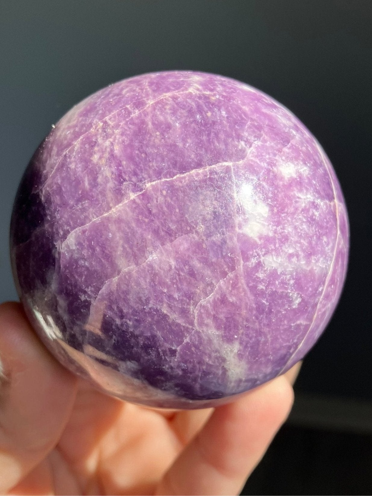 Lepidolite Sphere