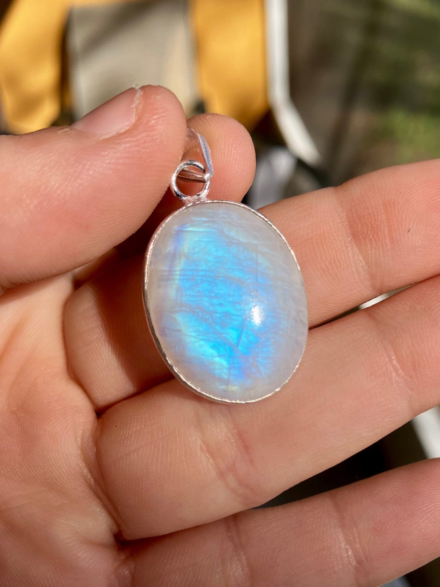 Moonstone Pendant – 1” Crystal Necklace (Pick Your Own)