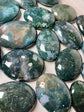 Moss Agate Palmstone – 2.25” Intuitive Pick