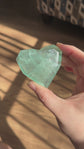 Fluorite Faceted Heart
