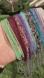 Anklets 2mm Faceted Crystal Beads - 9 Different Crystals