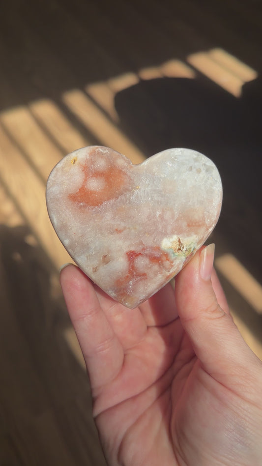 Pink Amethyst Heart