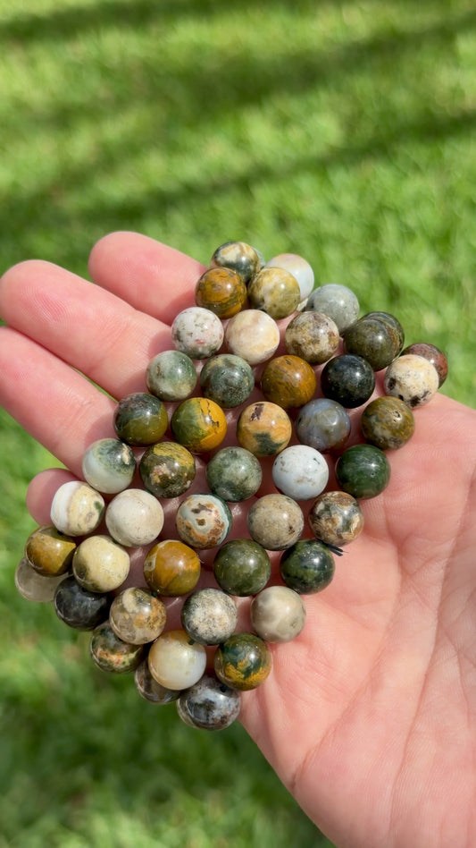 Ocean Jasper 10mm Bracelet – Joy & Emotional Healing