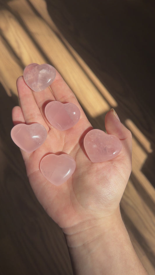 Rose Quartz Heart (Multiple Sizes)