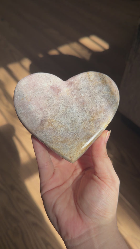 Pink Amethyst Heart